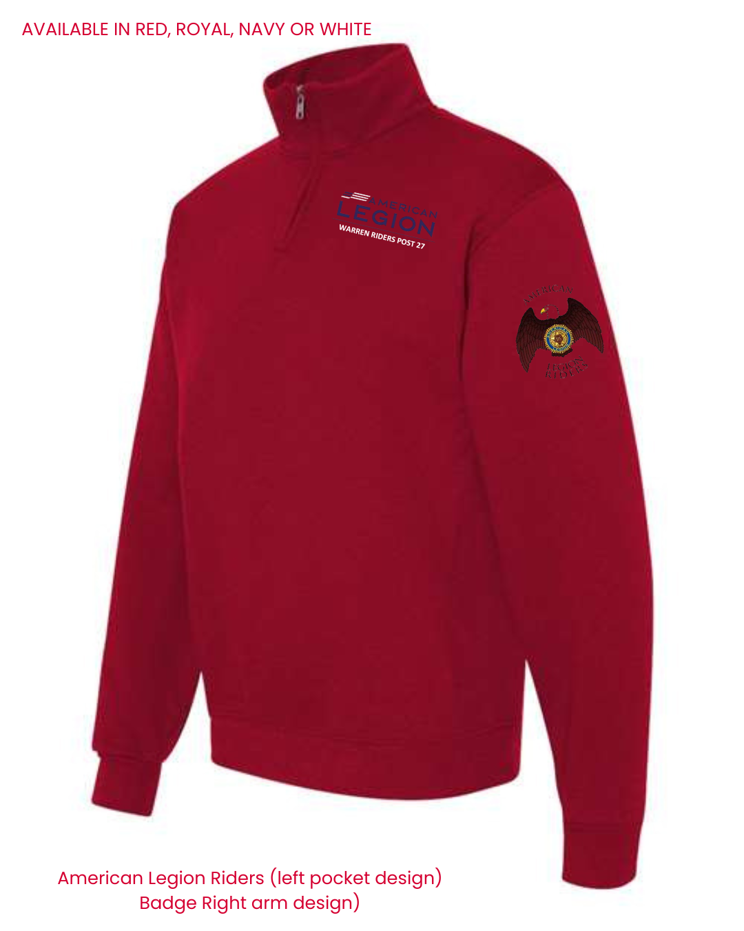 Riders - quarter zip apparel