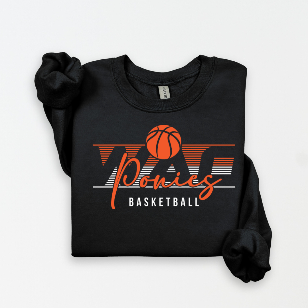 wao ponies basketball (stripes)