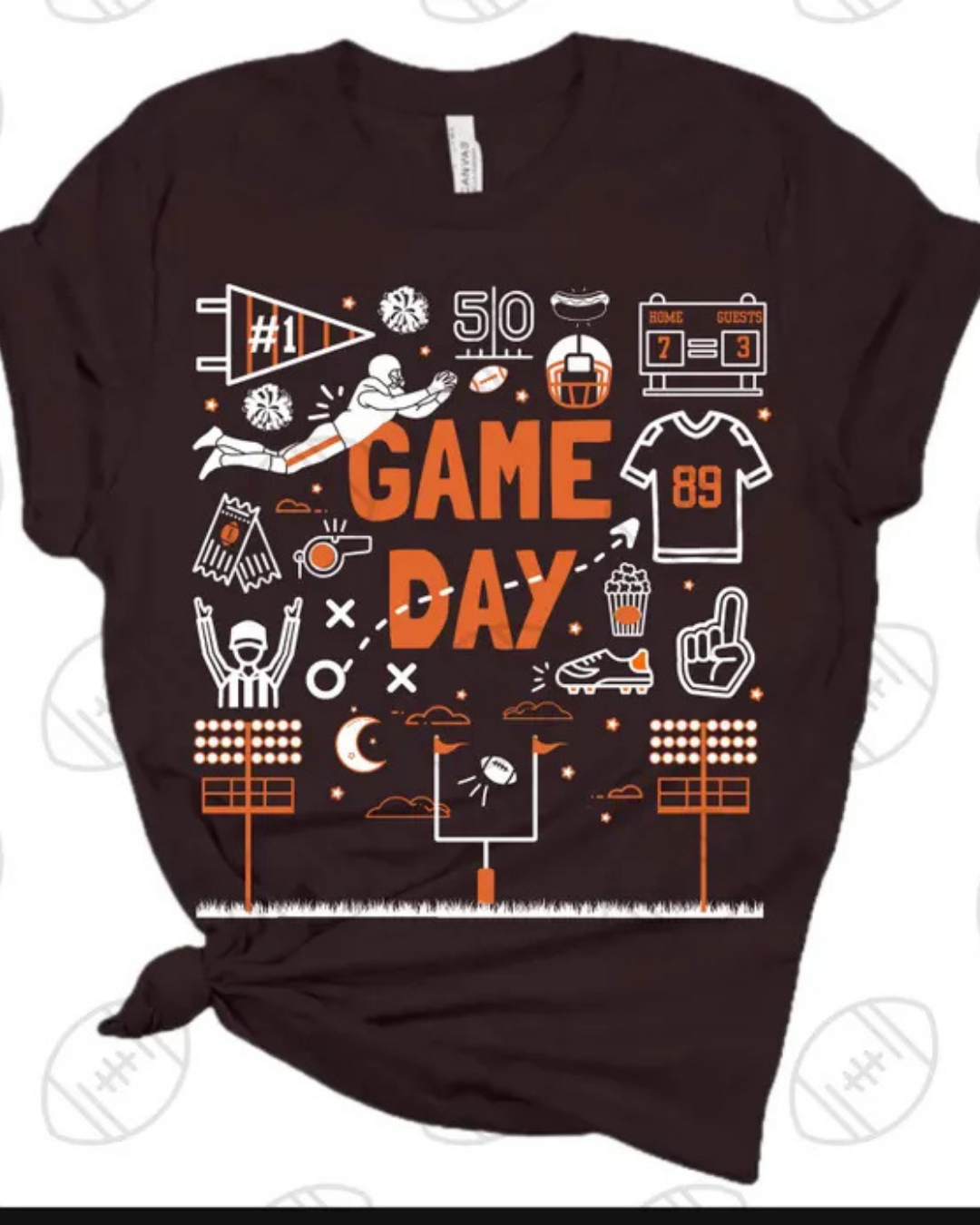 Game Day football collage