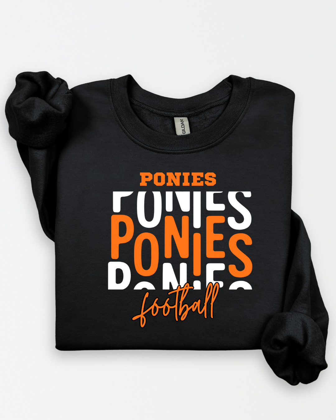 Ponies stacked FOOTBALL