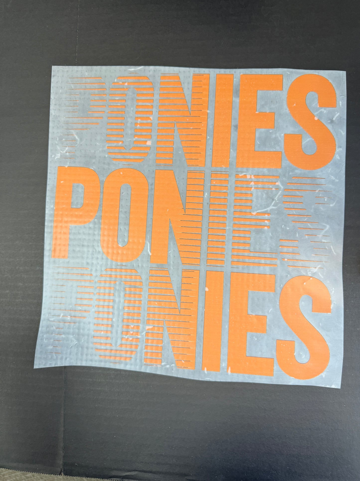 ponies ponies ponies (orange)