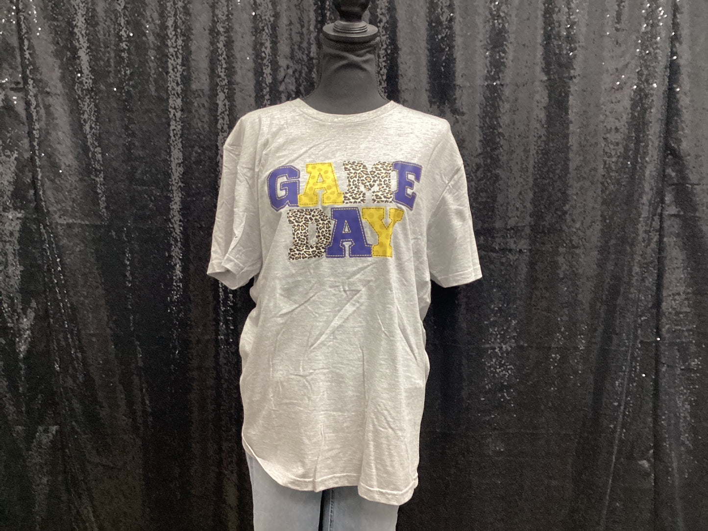 game day - grey tshirt - MEDIUM