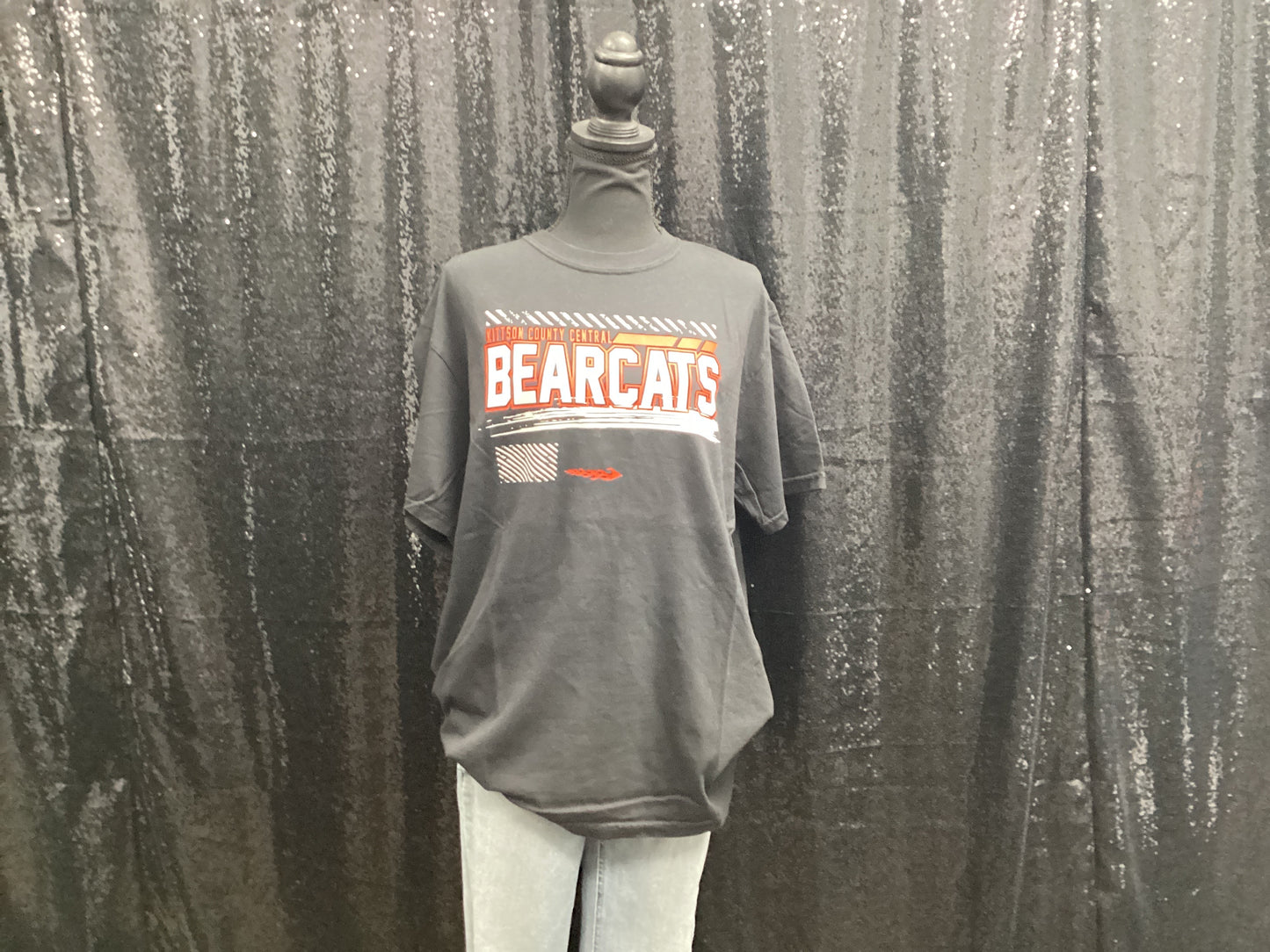 KCC bearcats - black tshirt - LARGE