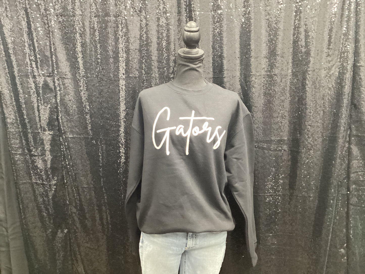 gators puff - black crew sweatshirt - Medium