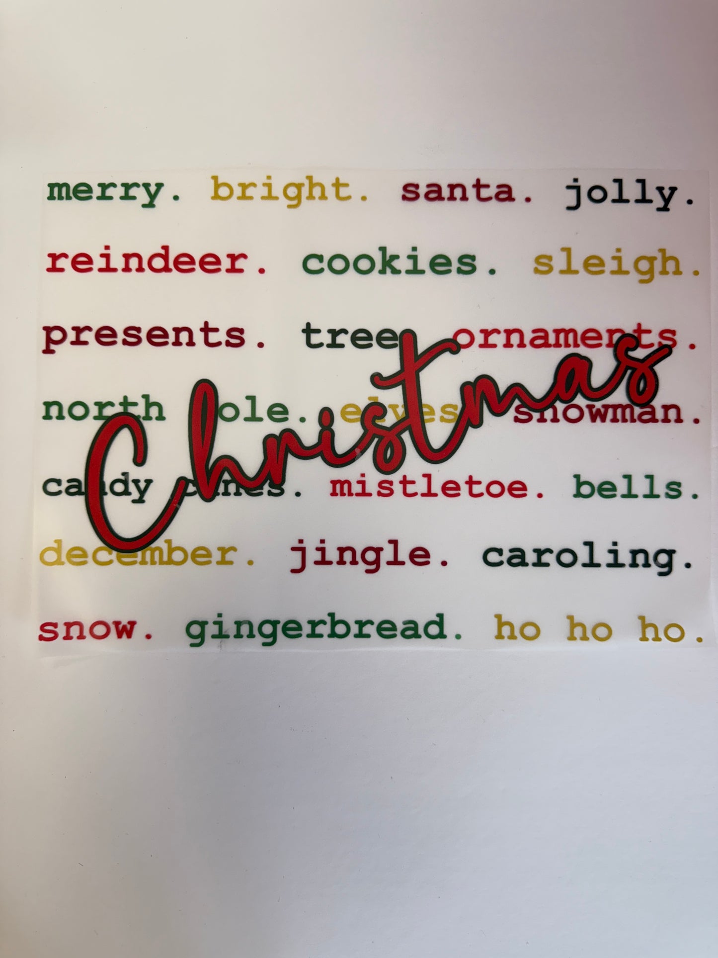 christmas words