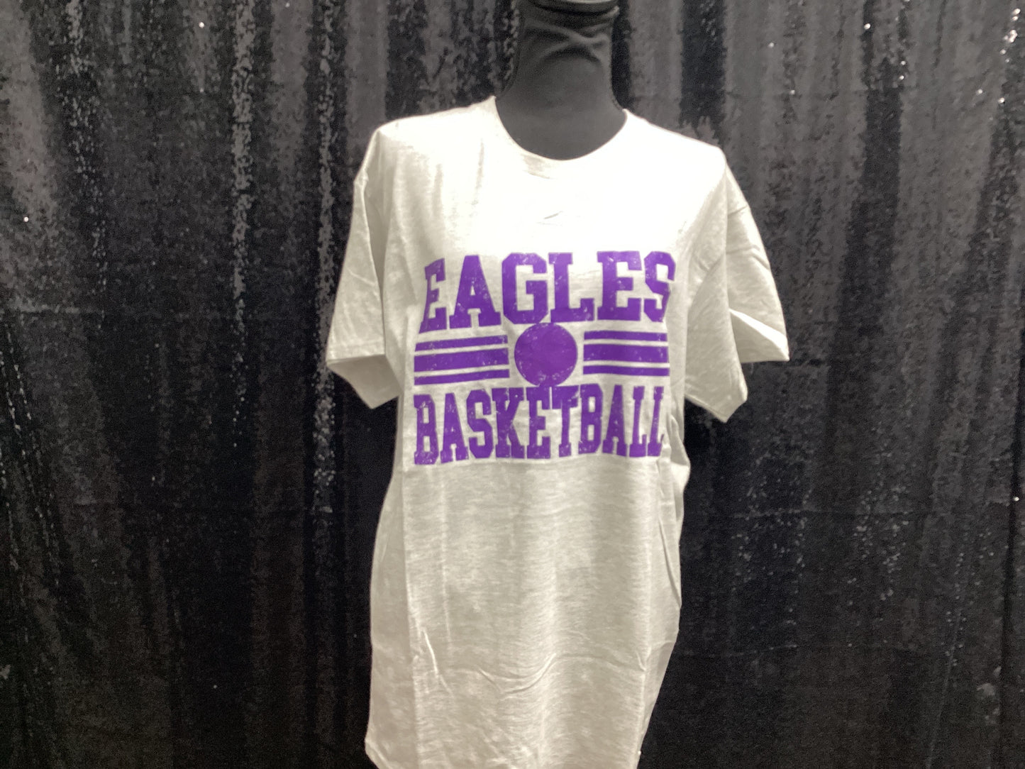 eagles basketball - white tshirt - MEDIUM