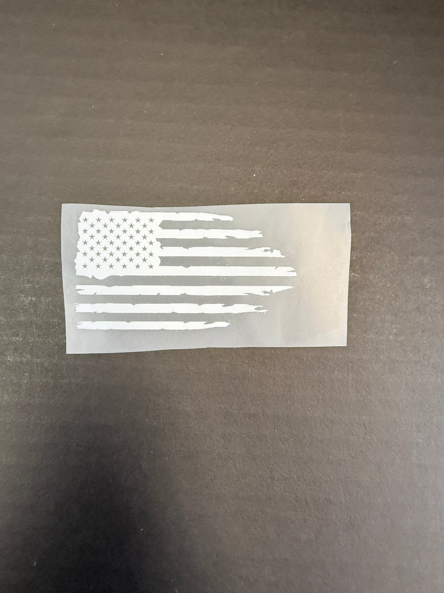 white distressed flag (pocket size only)