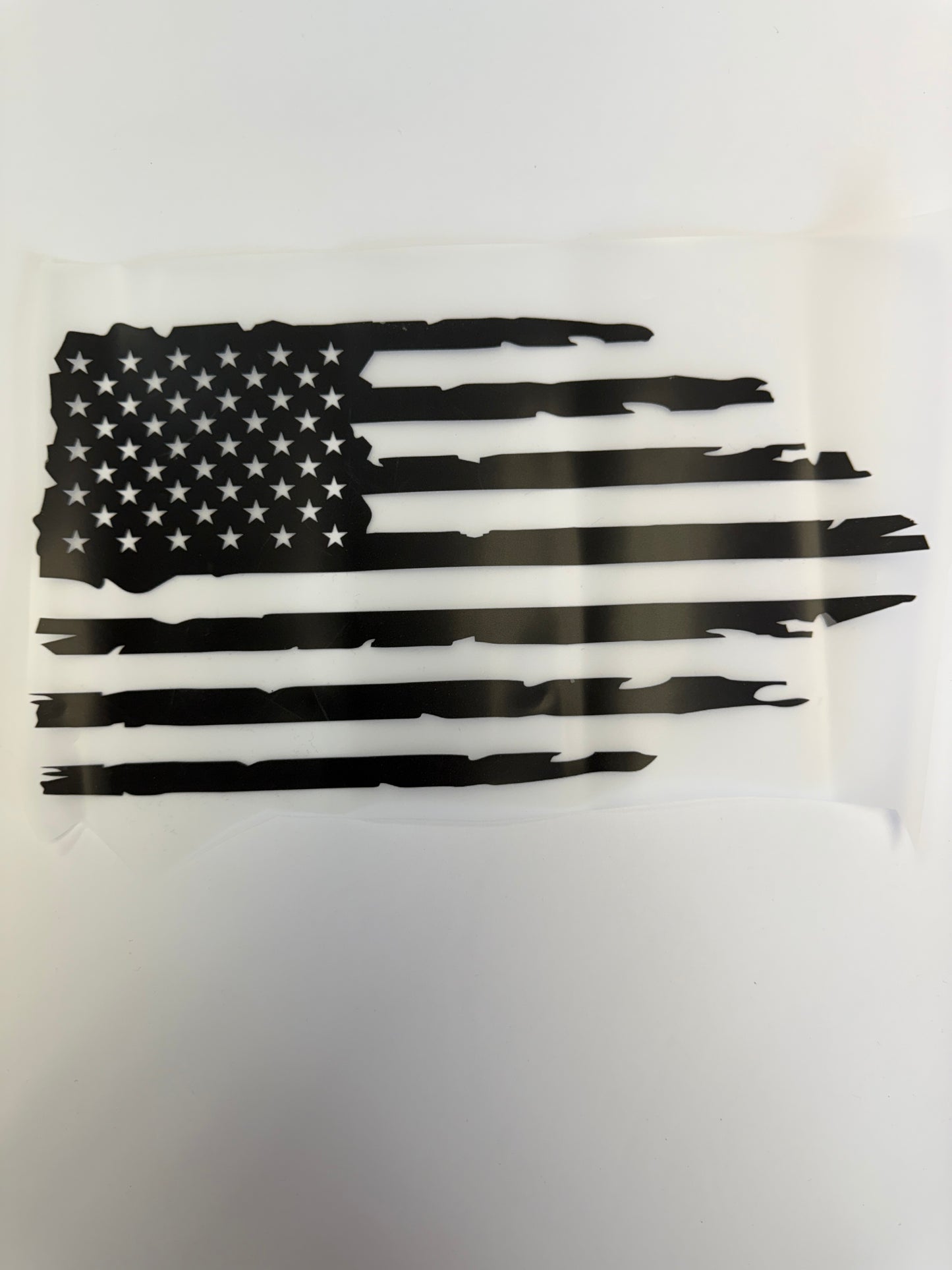 black distressed flag