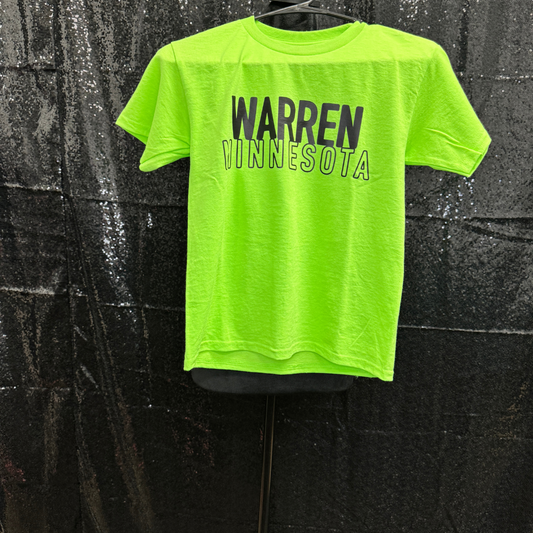 Warren Minnesota  —  LIME TSHIRT YOUTH SMALL