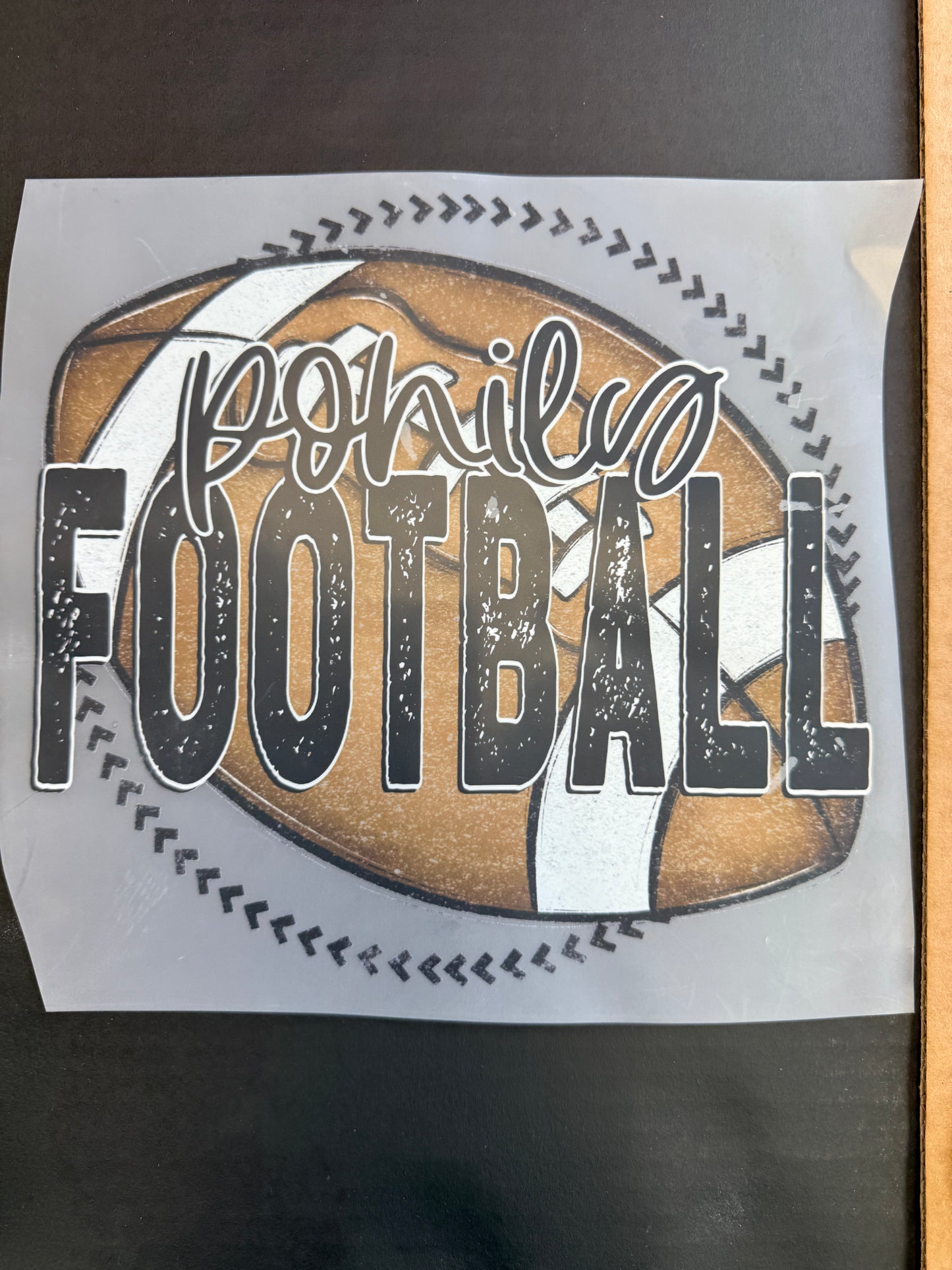 ponies football distressed