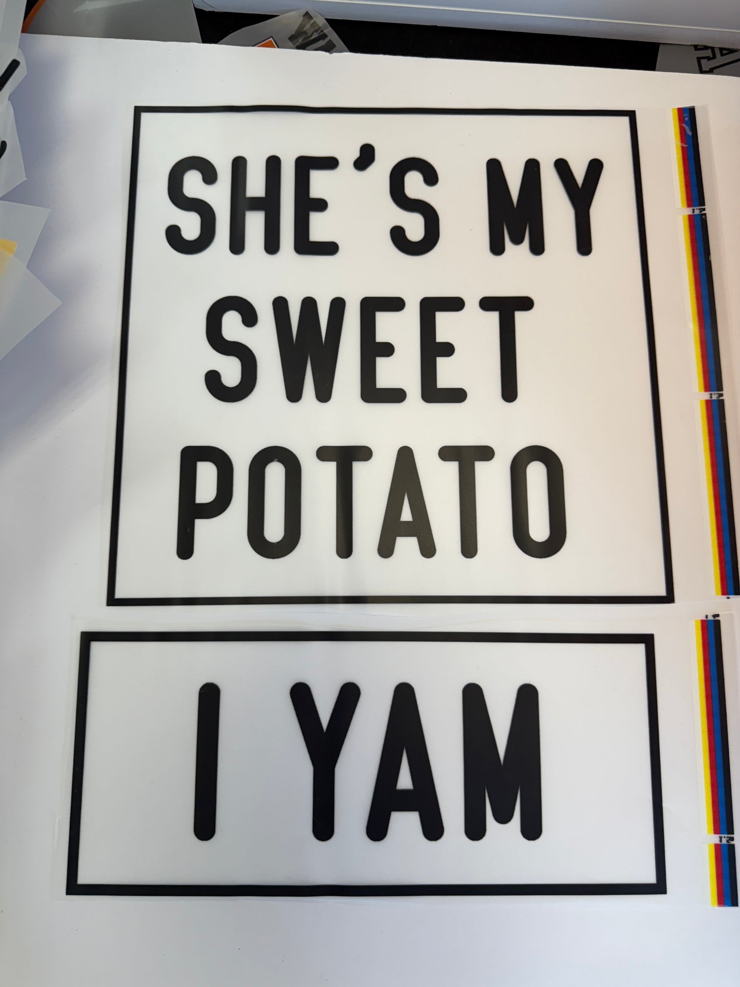 shes my sweet potato, I yam - 2 tshirt SET