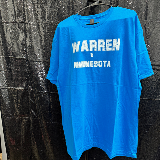 Warren (state) Minnesota  —  SAPPHIRE TSHIRT XLARGE