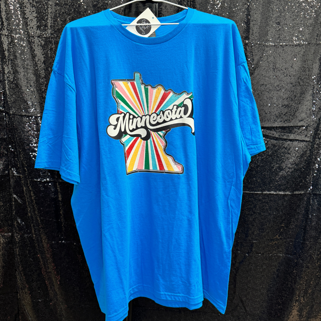 Minnesota (colorful)  —  SAPPHIRE TSHIRT 2XLARGE