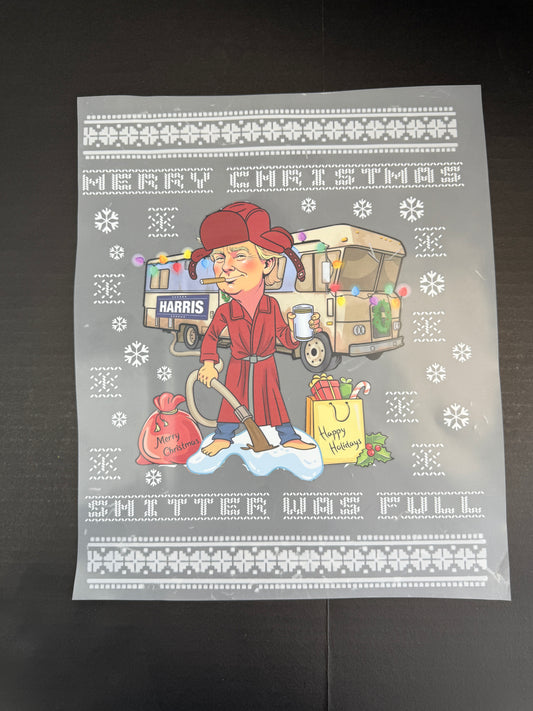 trump christmas shitter was full