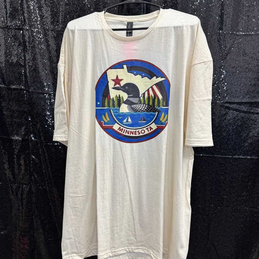 MN LOON —  NATURAL TSHIRT 3XLARGE