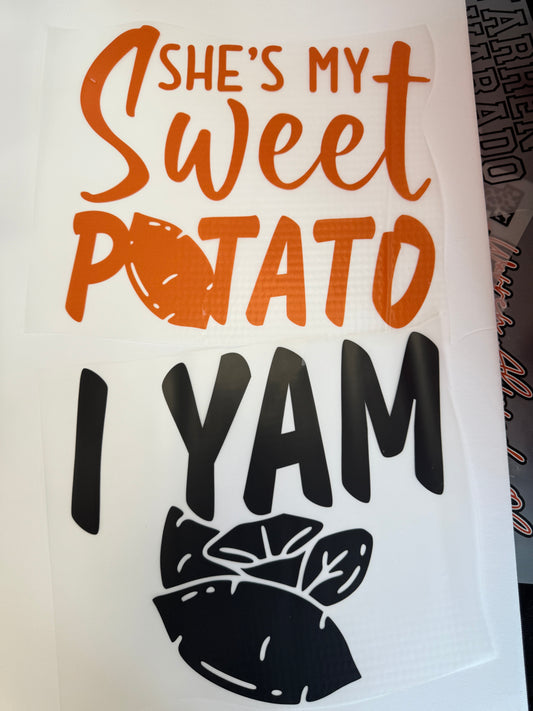 shes my sweet potato, i yam SET