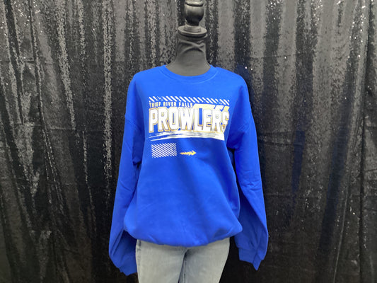 TRF prowlers - royal crew sweatshirt - MEDIUM