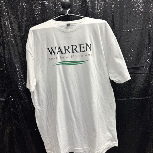 Warren Your New Hometown —  White TSHIRT XLARGE