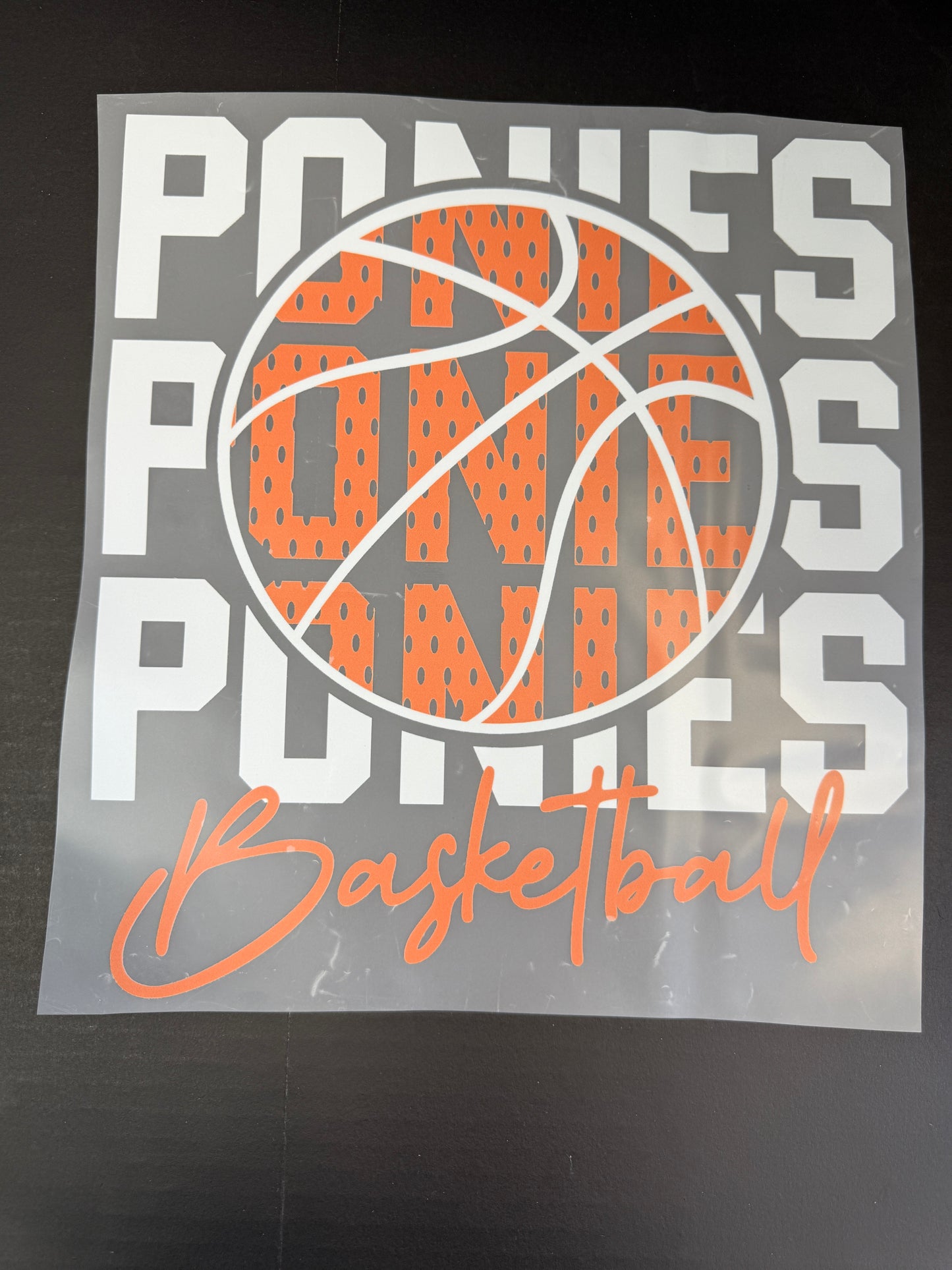 ponies basketball cutout