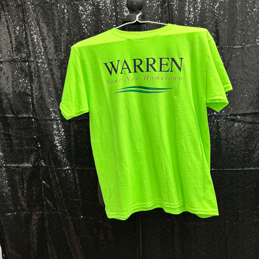 Warren Your New Hometown —  LIME TSHIRT YOUTH LARGE