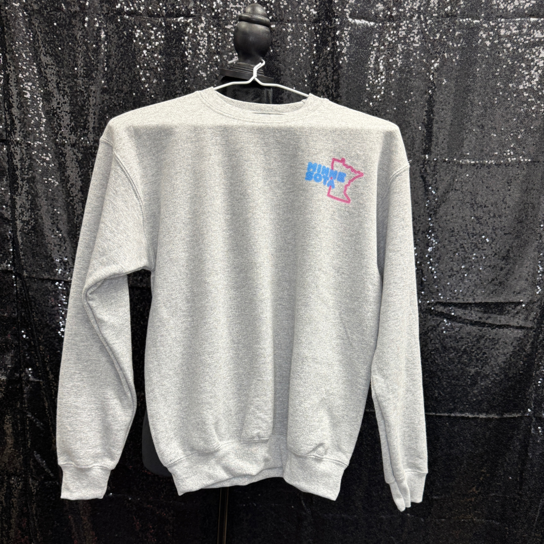 MN NEON —  GREY CREW YOUTH LARGE