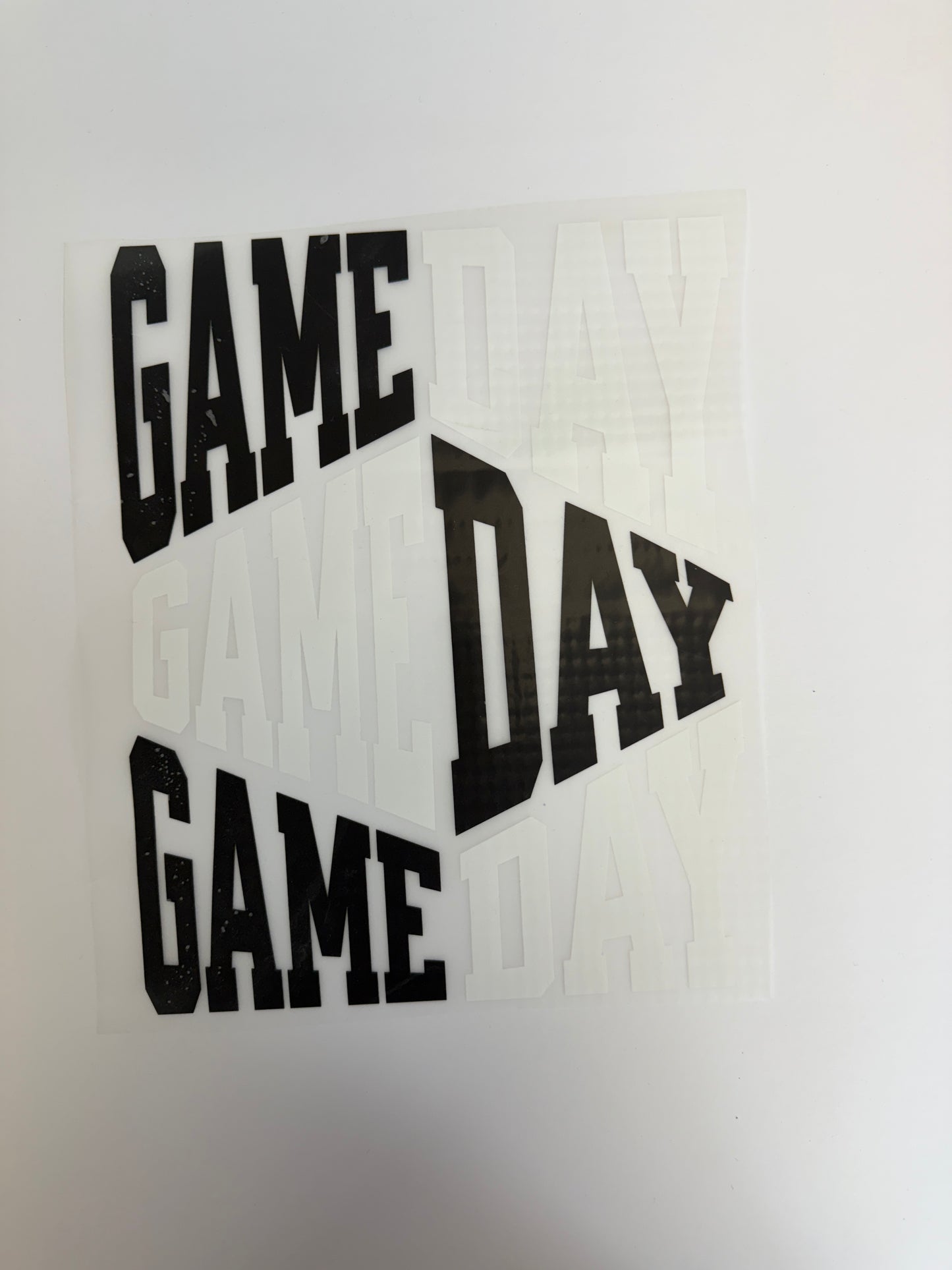 Game Day (white & black, stacked)