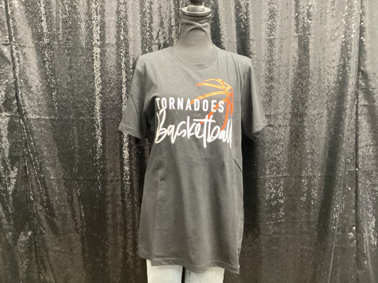 tornadoes basketball - black tshirt - MEDIUM