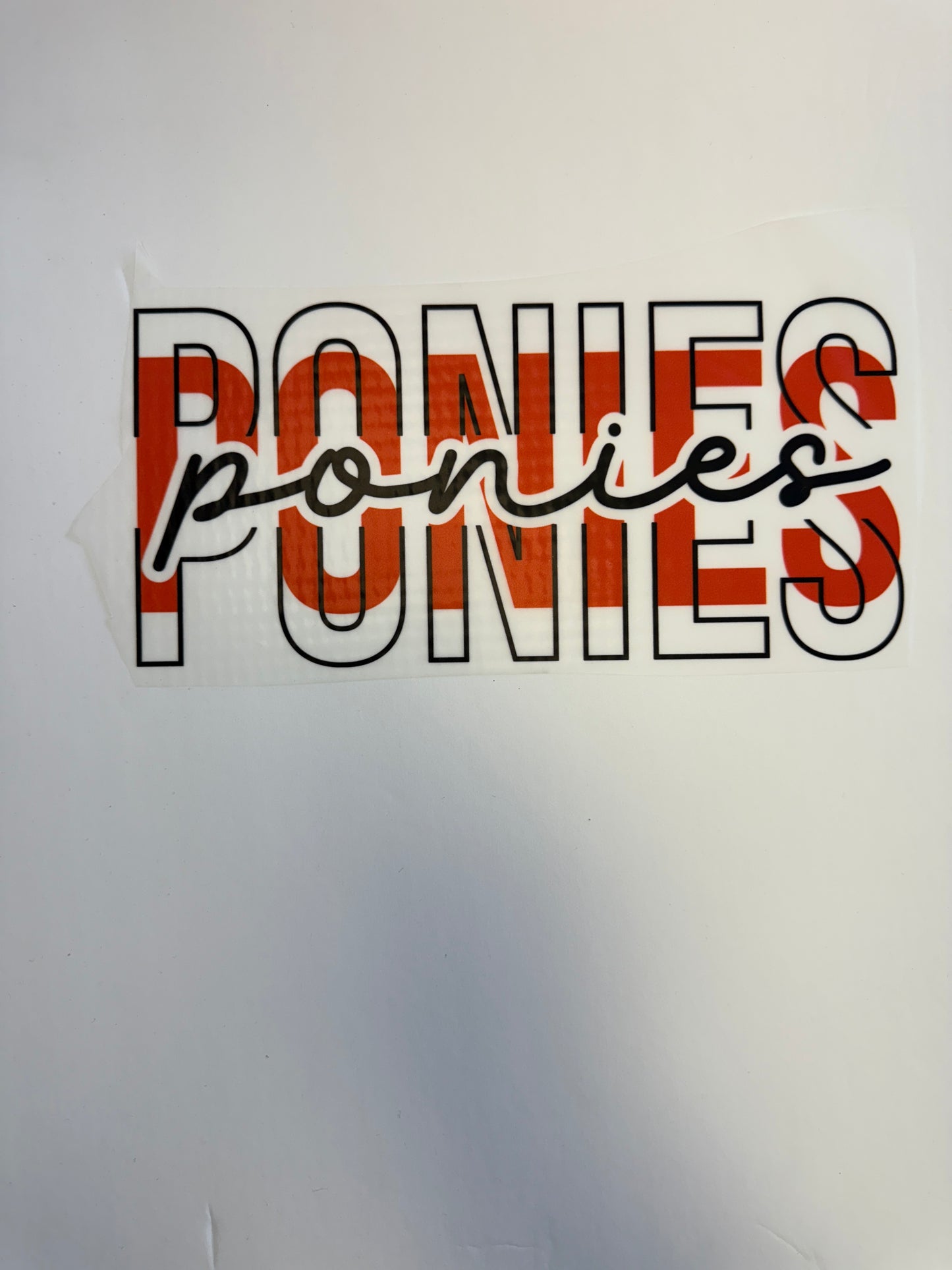 ponies cutout (black)