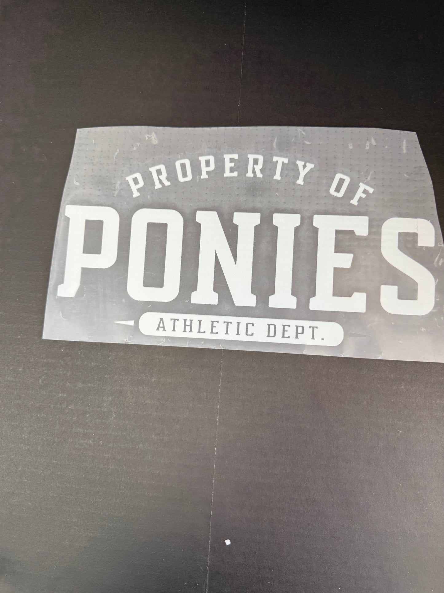 property of ponies (white)