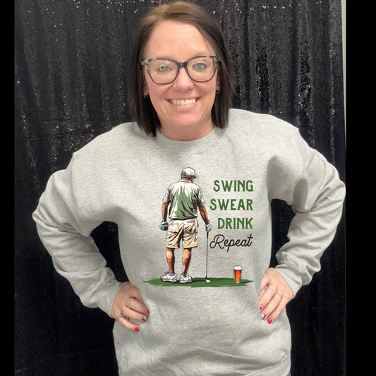swing sweat drink repeat