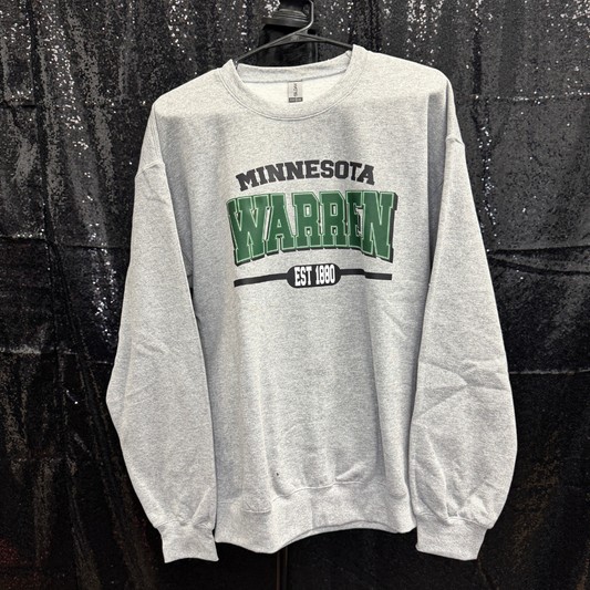 Minnesota WARREN EST 1880 —  SPORT GREY CREW  (size)