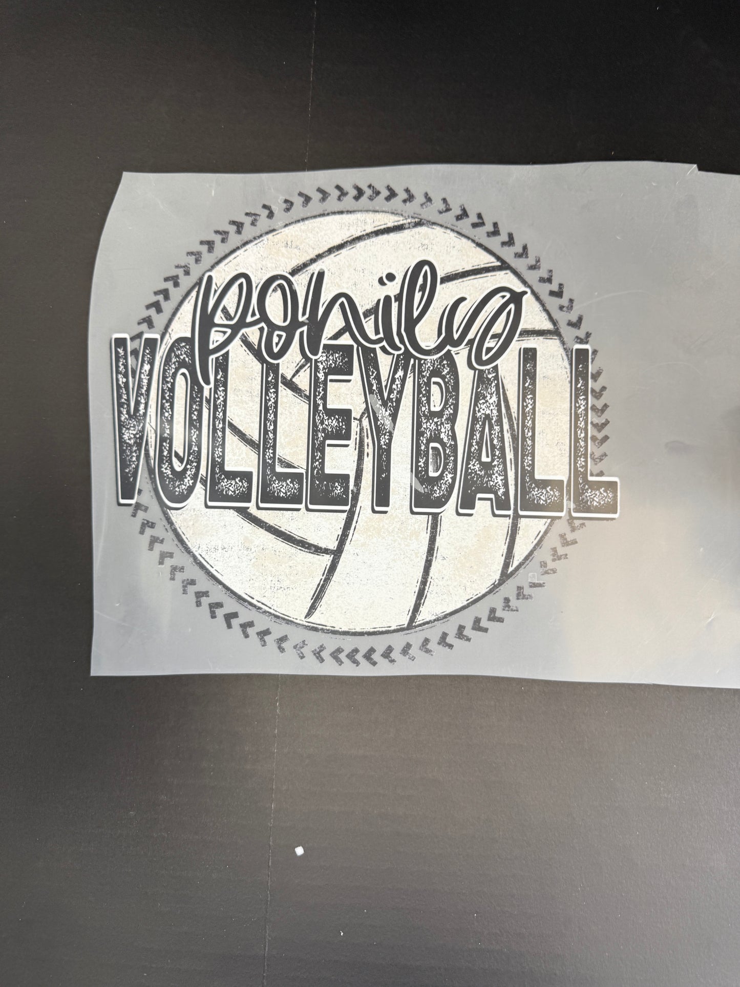 wao ponies volleyball distressed