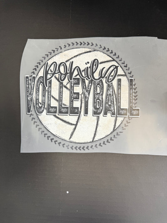 wao ponies volleyball distressed