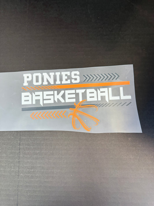 ponies -basketball (orangeblack lines ball