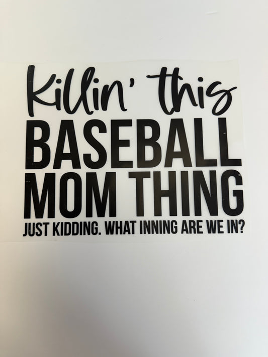 Killin this baseball mom thing…