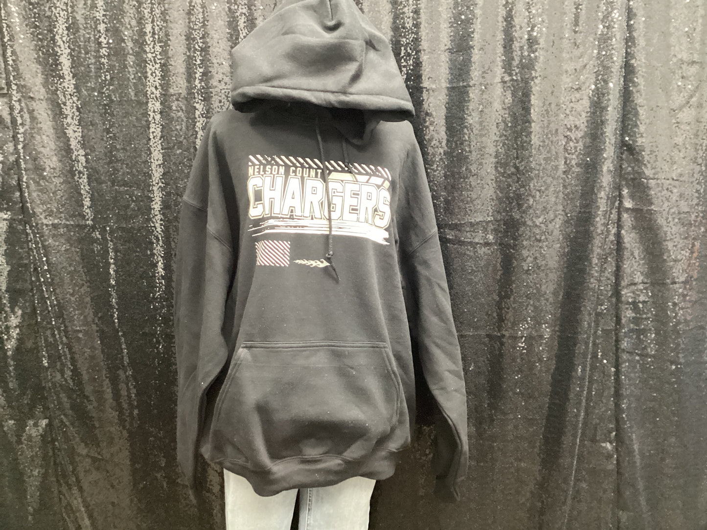 chargers - black hoodie - X-LARGE