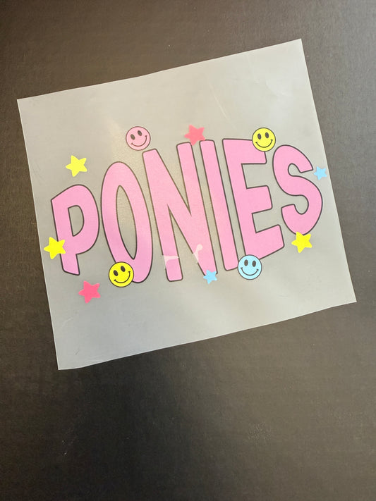 ponies pink (youth size only)