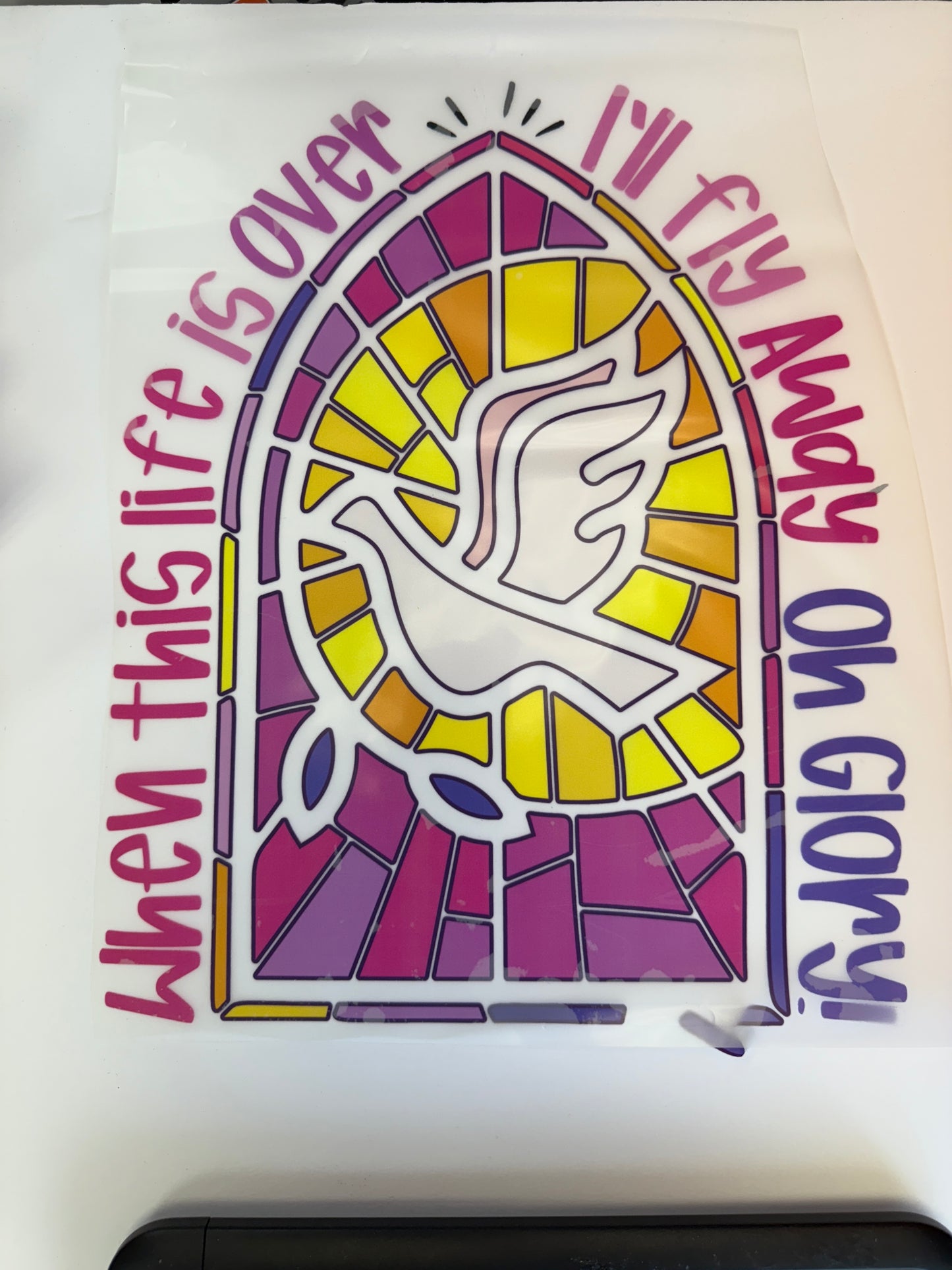 when this life is over (stained glass)