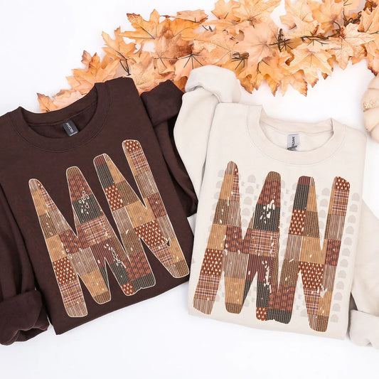 MN QUILTED CREW SWEATSHIRT